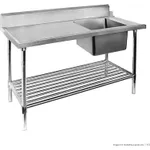 Right Inlet Single Sink Dishwasher Bench - SSBD7-1800R/A
