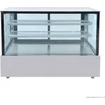 Bonvue Black Trim Square Glass Cake Display 2 Shelves - SSU150-2XB