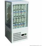 Thermaster Four-Sided Countertop Beverage Display Fridge White