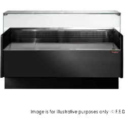 Tecnodom Serie MR9.5 Black 1520mm Wide Neutral Display with Storage and Castors