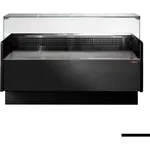 Tecnodom Serie MR9.5 Black 1520mm Wide Deli Display with Storage and Castors