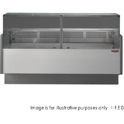 Tecnodom Serie MR9.5 2000mm Wide Deli Display with Storage and Castors - TDMR-0920