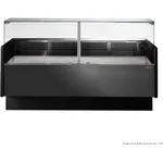 Tecnodom Serie MR9.5 Black 2000mm Wide Deli Display with Storage and Castors
