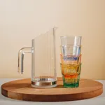 Bamboo Water Pitcher W/Removal Base Polycarbonate 1.0L