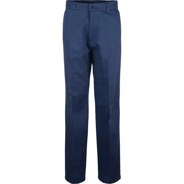 Flat Front Cotton Trouser Long
