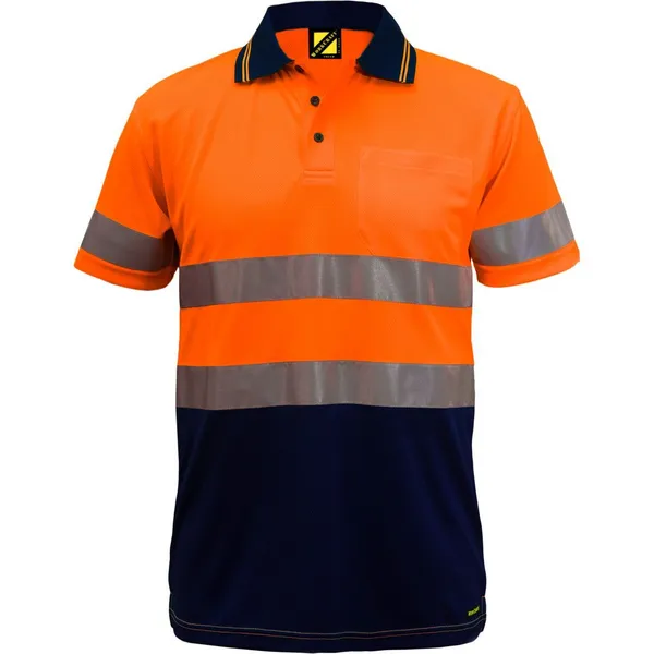 Hi Vis Two Tone Ss Polo & Tape