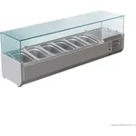 FED-X Flat Glass Salad Bench - XVRX1500/380