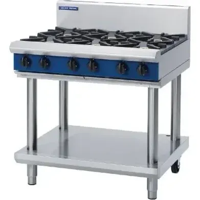 Blue Seal 6 Open Burners Cooktop Hob ; 900mm; 28mj/H X 6