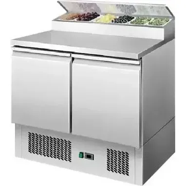 Atosa 2 Doors Open Top Saladette Fridge W900 Mm Esl3832