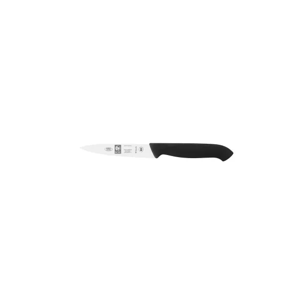 Paring Knife-Black, 100mm, Wavy Edge (hr63.10)