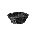 Basket Polypropylene Round Black — 200mm
