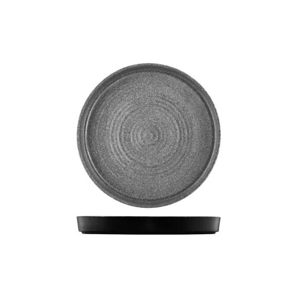 Infuse Platter - 305mm Ø  | 40mm H - Stone Grey