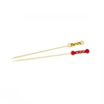 Bamboo Skewer-Assorted Coloured Balls | 120mm | 100pcs/Pack