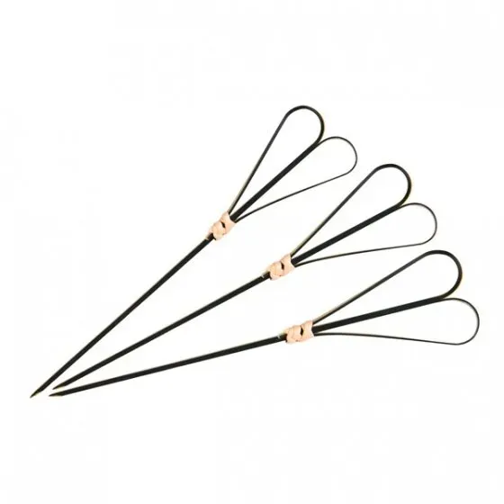 Bamboo Skewer-Heart | Black | 180mm | 100pcs/Pack