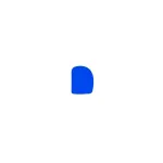Plain Plastic Dough Scraper 120  X  85mm - Blue