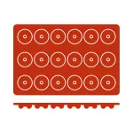 Mould Mini Savarin Silicon — 18 Cup
