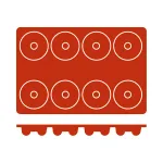 Mould Savarin Silicon — 8 Cup
