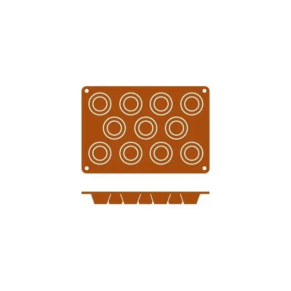 Mould Muffin Silicon — 11 Cup
