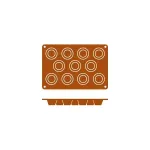 Mould Muffin Silicon — 11 Cup