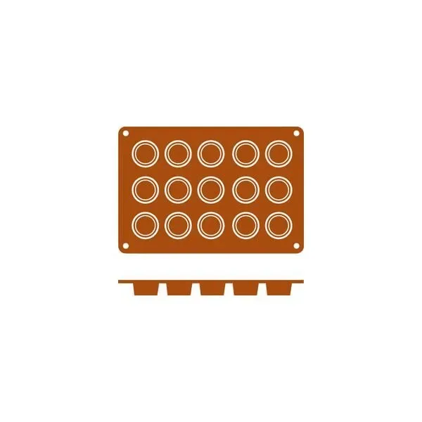 Mould Petit Four Silicon — 15 Cup