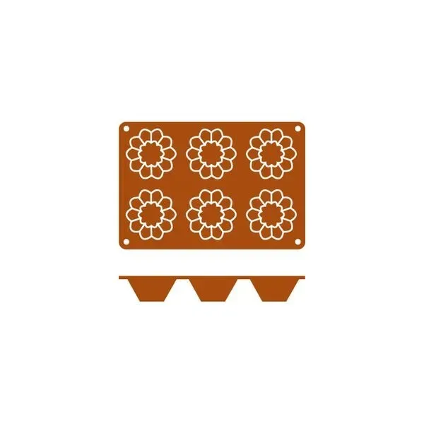 Mould Brioche Silicon — 6 Cup