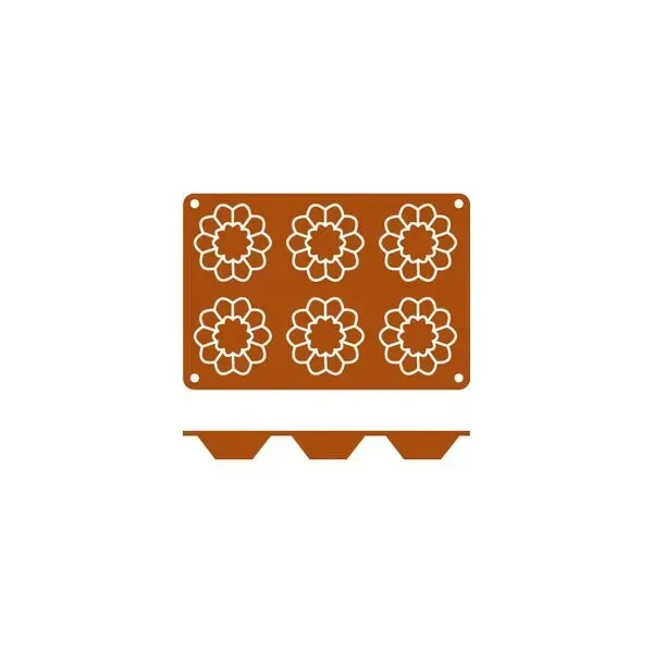 Mould Brioche Silicon — 6 Cup