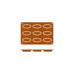 Mould Barqueta Silicone — 9 Cup
