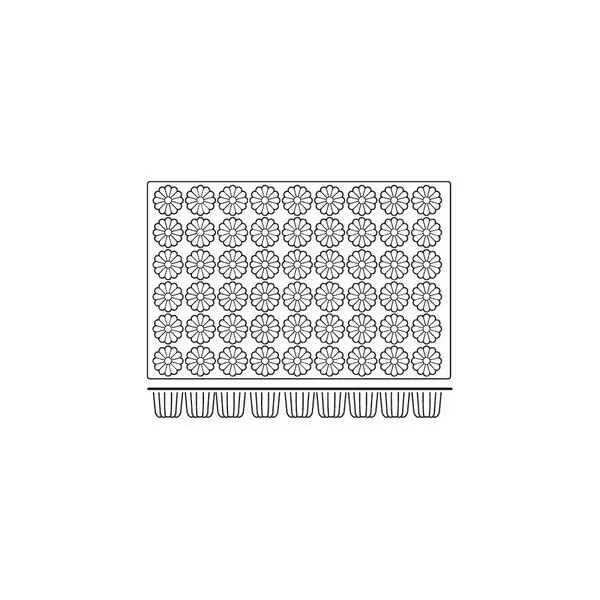Mould Canneles Silicon — 54 Cup 56x50mm 80ml