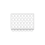 Mould Half Sphere Silicon — 28 Cup 70x35mm 90ml
