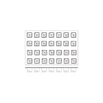 Mould Sweet Corner Silicon — 28 Cup 52x52x51mm 102ml
