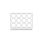 Mould Disco Silicon — 12 Cup 120x22mm 120ml