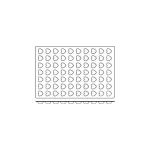 Mould Mini Heart Silicon — 70 Cup 36x39x16mm 11ml