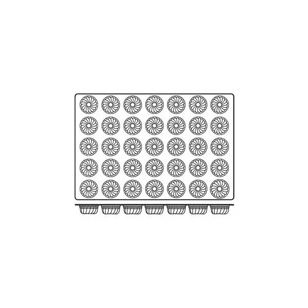 Mould Gugelhupf Silicone 35 Cup — 60x38mm 90ml