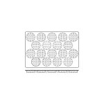 Mould Waffle Silicon 18-Cup — 90x24mm 107ml