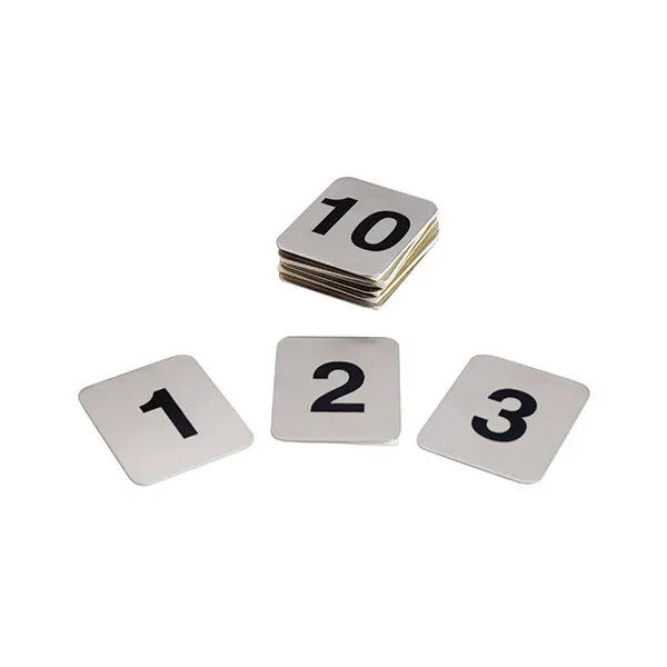 Adhesive Table Numbers-S/S | Set 1-10