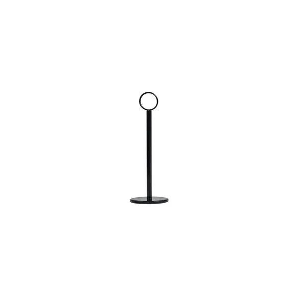 Table Number Stand-Ring Clip, 200mm Black