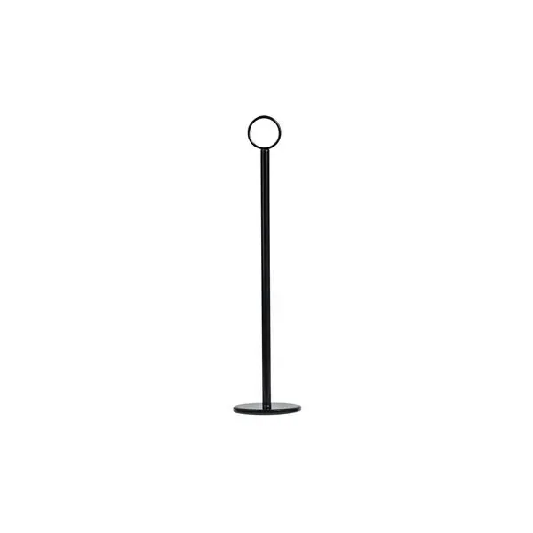 Table Number Stand Ring Clip Black 70mm Base | 300mm