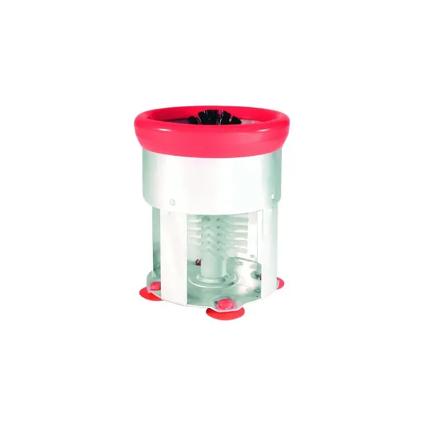 Single Glass Brush-Alum., W/Suction Cups