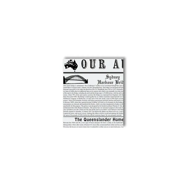 Greaseproof Pocket - Newsprint, Black & White