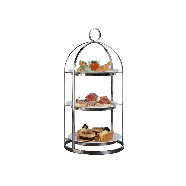 Platter Stand-18/10, 230(d) X 460(h)mm, Suits, 200mm Plate