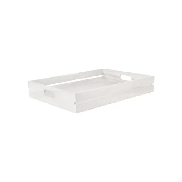 Serving Tray-450x320x70mm - White Acacia