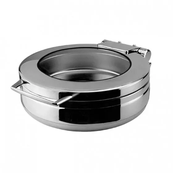 Induction Chafer-18/10 | Round | Small - Glass Lid