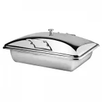Induction Chafer-18/10 | Rect. | 1/1 Size - Stainless Steel Lid