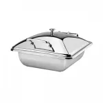 Induction Chafer-18/10 | Rect. | 1/2 Size - Stainless Steel Lid