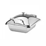 Induction Chafer-18/10 | Rect. | 2/3 Size - Stainless Steel Lid
