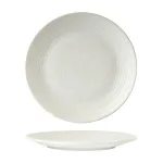 Zuma Round Coupe Ribbed Plate-265mm Ø - Frost