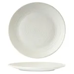 Zuma Round Coupe Ribbed Plate-310mm Ø - Frost