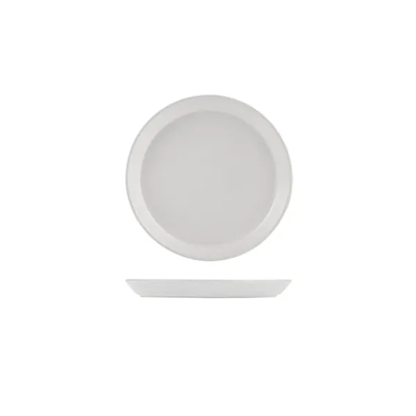 Zuma Tapered Plate-200mm Ø | 24mm H - Pearl Aspen