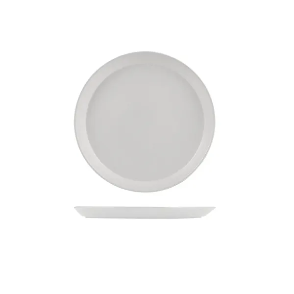 Zuma Tapered Plate-240mm Ø | 24mm H - Pearl Aspen