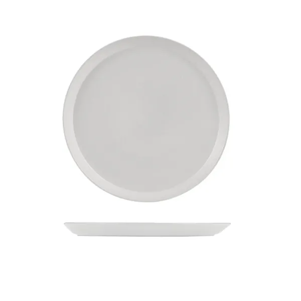 Zuma Tapered Plate-280mm Ø | 24mm H - Pearl Aspen